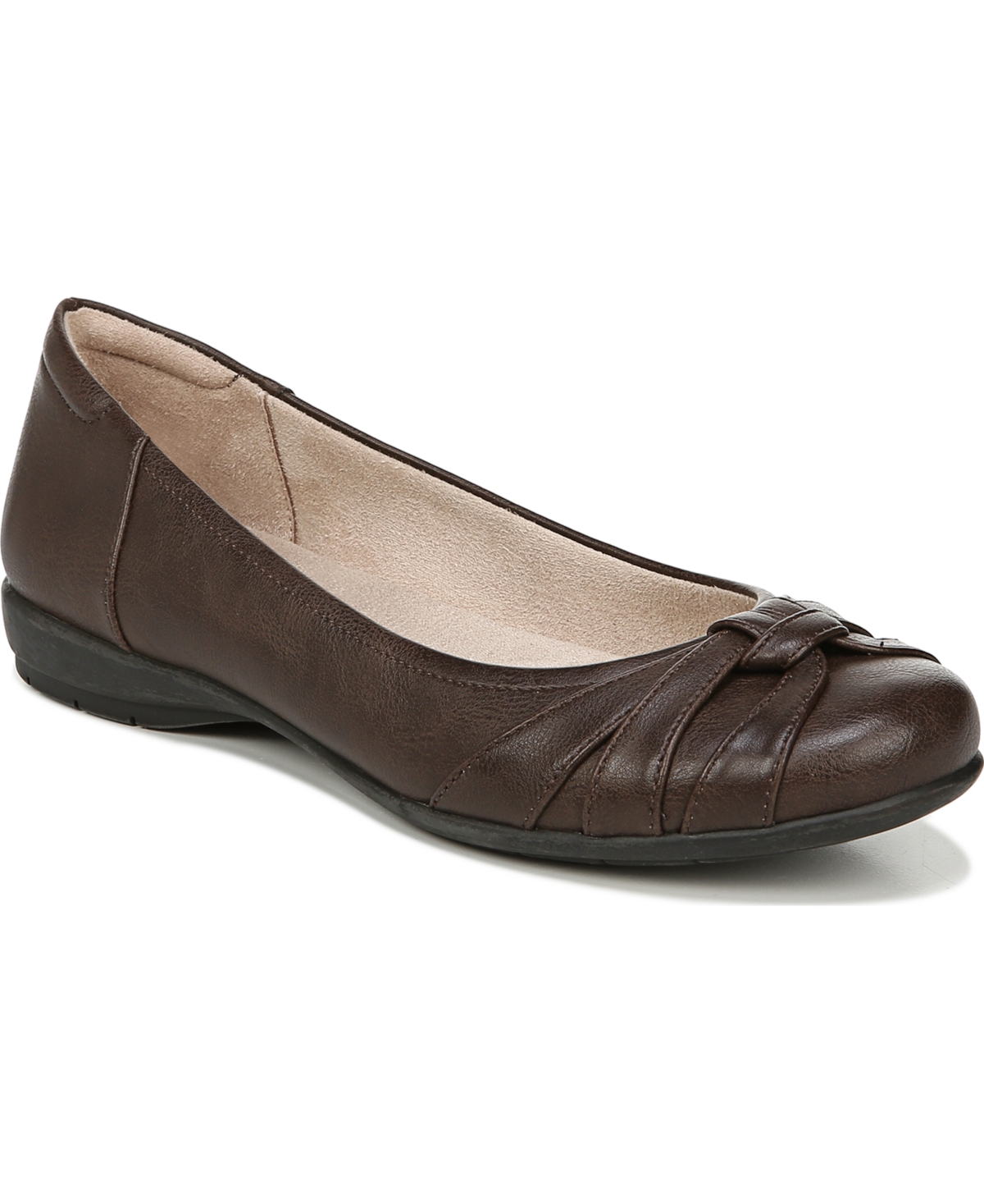Gift Flats - Dark Brown Faux Leather