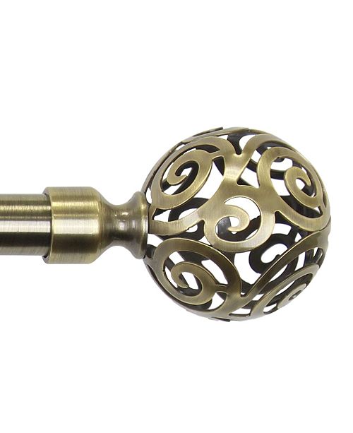 Chicology 3 4 Diameter Curtain Rods With Drapery Hardware Cage