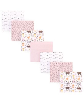 Girls Seven-Count Cotton Flannel Receiving Blankets