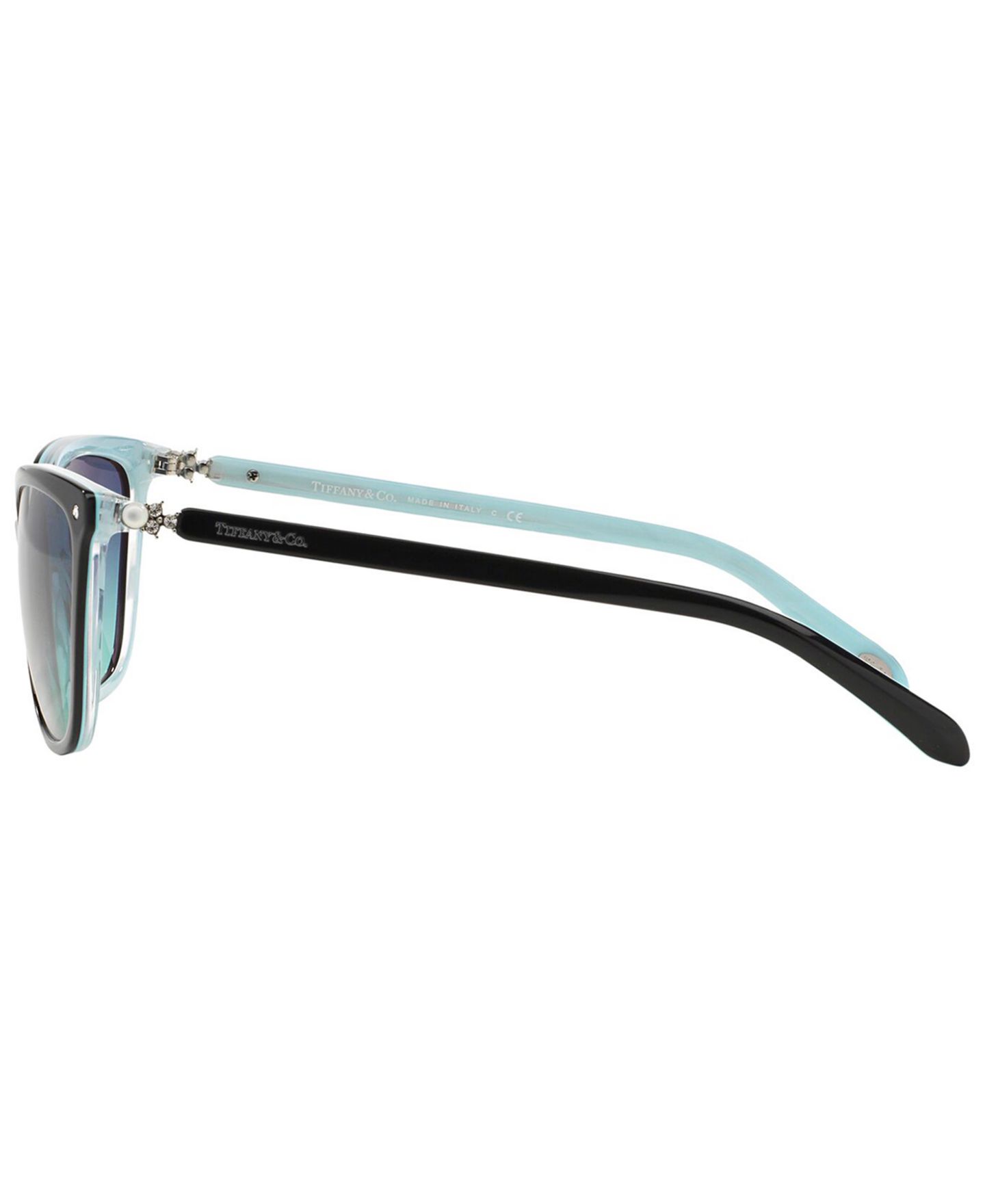 Женские солнцезащитные очки Tiffany & Co. Sunglasses, TF4105HB 55, цвет: Чёрный синий / Синий — фото 6