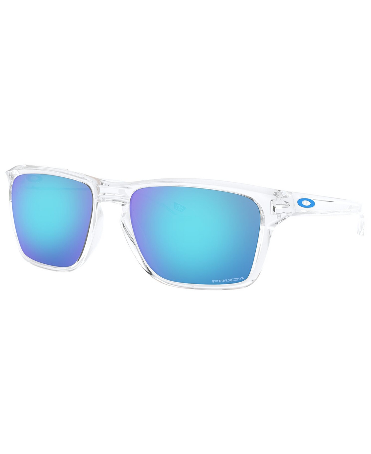 Shop Oakley Sunglasses, Oo9448 57 Sylas In Polished Clear,prizm Sapphire