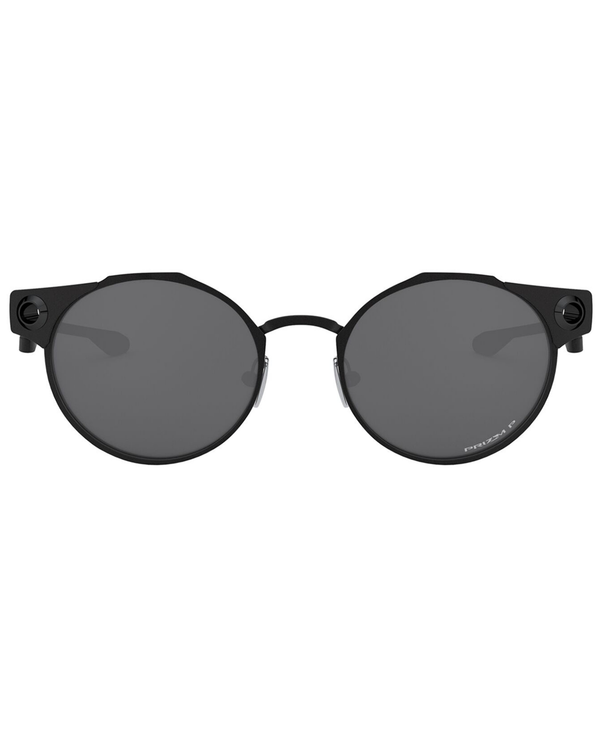 Shop Oakley Men's Deadbolt Polarized Sunglasses, Oo6046 In Satin Black,prizm Black Polarized