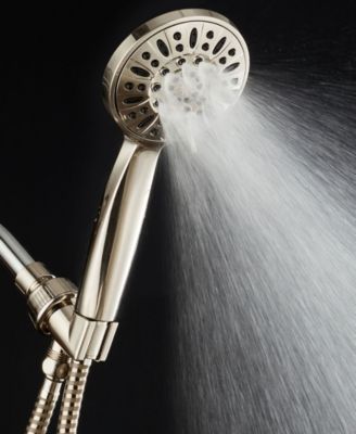 High-Pressure 6-setting Handheld Shower Head with Extra-long 6 Foot Hose