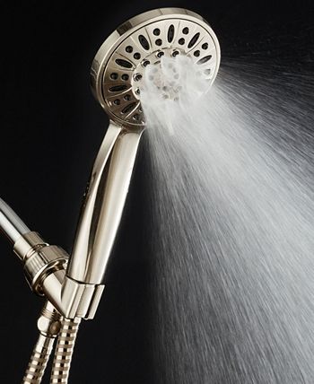 Aquadance - High-Pressure 6-setting Handheld Shower Head with Extra-long 6 Foot Hose