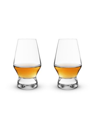 Footed Crystal Scotch Glasses, Set of 2, 8 Oz 