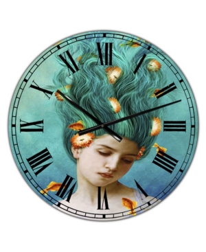 Designart Sweet Allure Large Modern Wall Clock - 36