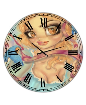 Designart Cinderella Large Modern Wall Clock - 36