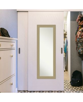 Mosaic Gold-tone on The Door Full Length Mirror, 18.25" x 52.25"