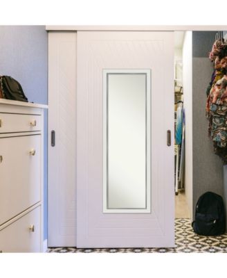 Eva Silver-tone on The Door Full Length Mirror, 17.12" x 51.12"