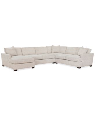 Furniture - Juliam 4-Pc. Fabric Chaise Sectional Sofa