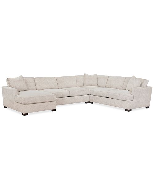 Furniture Juliam 4 Pc Fabric Chaise Sectional Sofa Created For