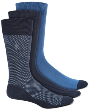 Polo Ralph Lauren Men's Birdseye Dress Socks 3 Pack