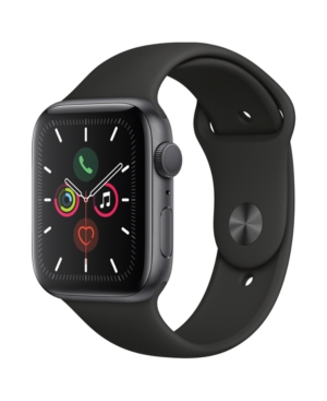 UPC 190199264427 product image for Apple Watch Series 5 Gps, 44mm Space Gray Aluminum Case with Black Sport Band | upcitemdb.com