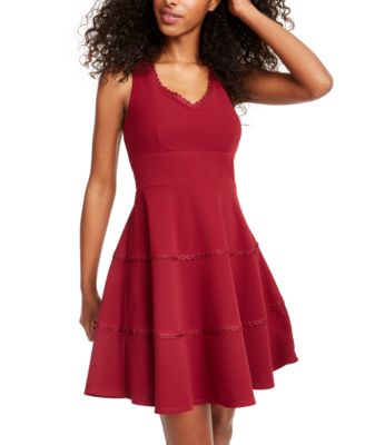 maroon dresses for juniors