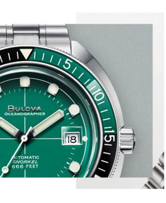 Men's Automatic Devil Diver Stainless Steel Bracelet Watch 44mm