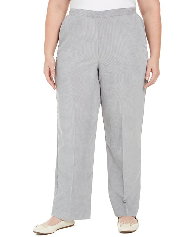 Alfred Dunner Plus Size Lake Geneva Proportioned Corduroy Pants ...
