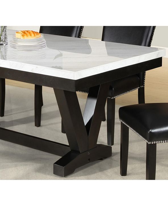 Furniture Fernada Marble Top Dining Table & Reviews Furniture Macy's