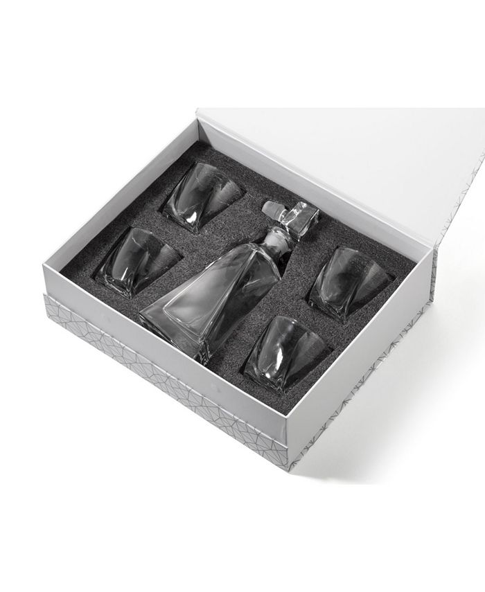 JoyJolt Atlas Whiskey Decanter Set of 5 Macy's