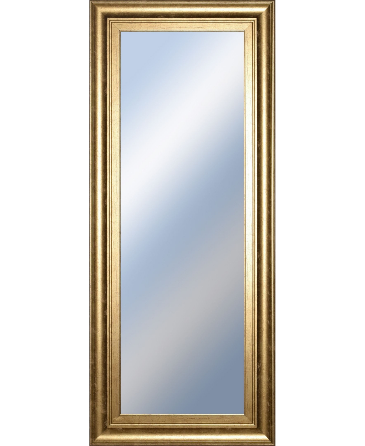 Decorative Framed Wall Mirror, 18" x 42" - Silver