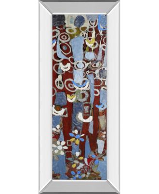 Cut Paper Trees II by Erin McGee Ferrell Mirror Framed Print Wall Art, 18" x 42"