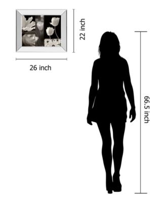 Classy Art Summer Garden II by Dennis Frates Mirror Framed Print Wall Art, 22" x 26"