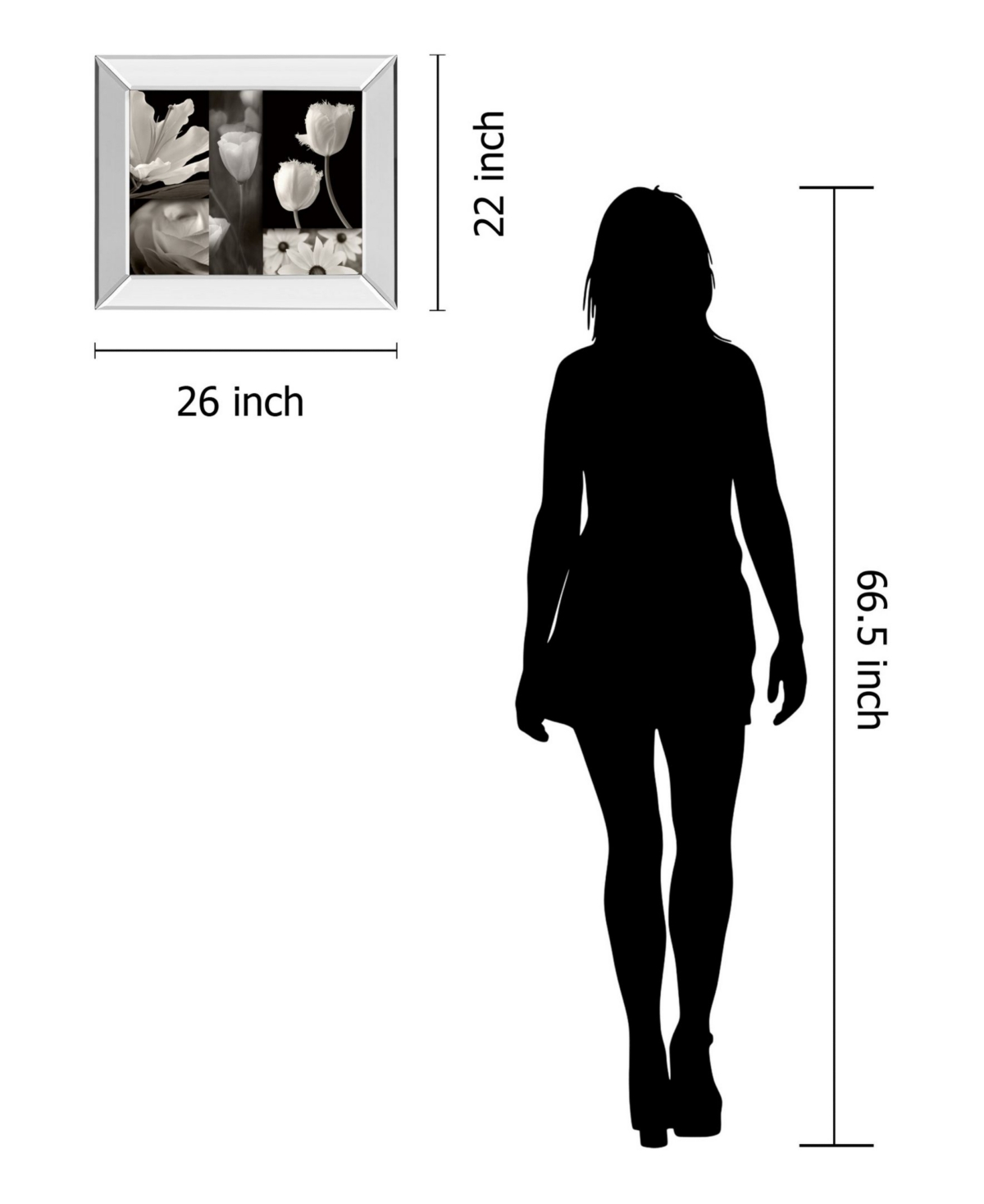 Classy Art Summer Garden Ii by Dennis Frates Mirror Framed Print Wall Art,