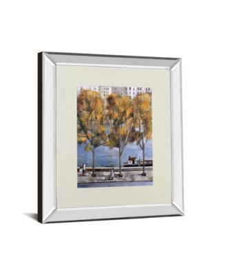 Autumn in Paris by Didier Lourenco Mirror Framed Print Wall Art, 34" x 40"