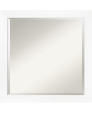 Amanti Art Cabinet Framed Bathroom Vanity Wall Mirror, 23.25" X 23.25" In White