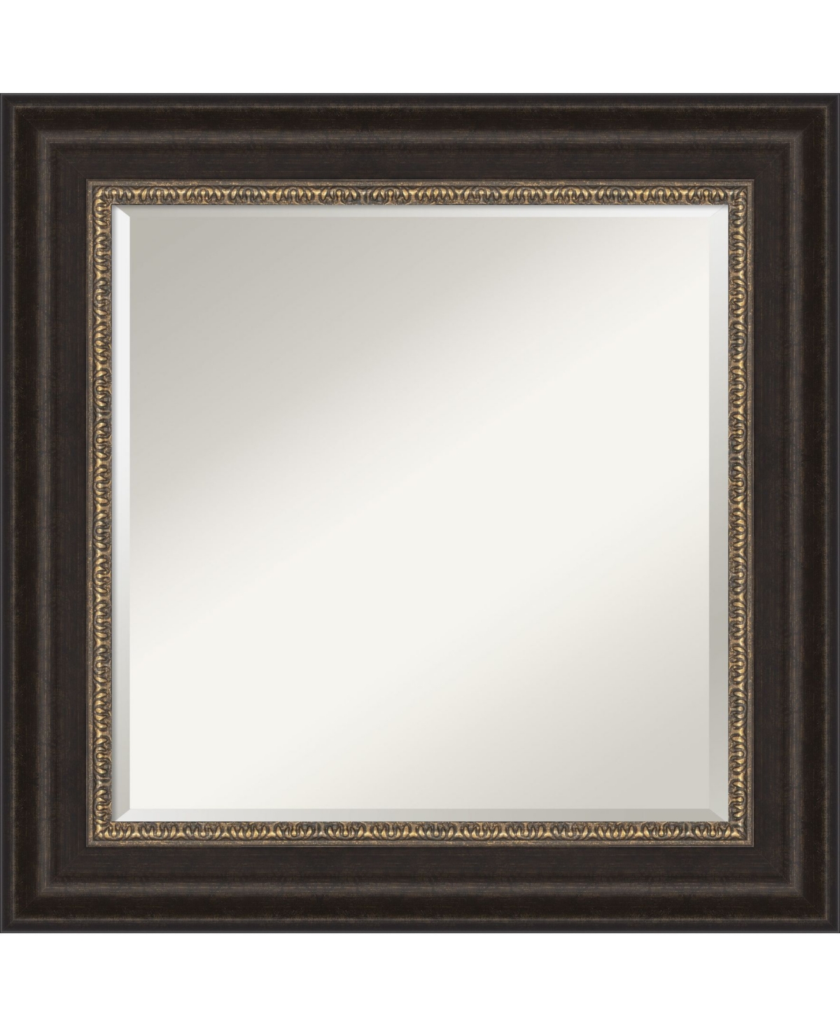 Impact Framed Bathroom Vanity Wall Mirror, 26.25" x 26.25" - Bronze