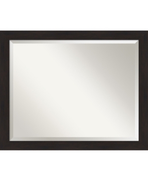 Amanti Art Furniture Framed Bathroom Vanity Wall Mirror, 31.5" X 25.50" In Dark Brown