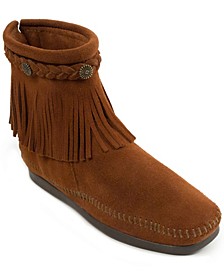 Women's Suede Fringe Ankle Boots