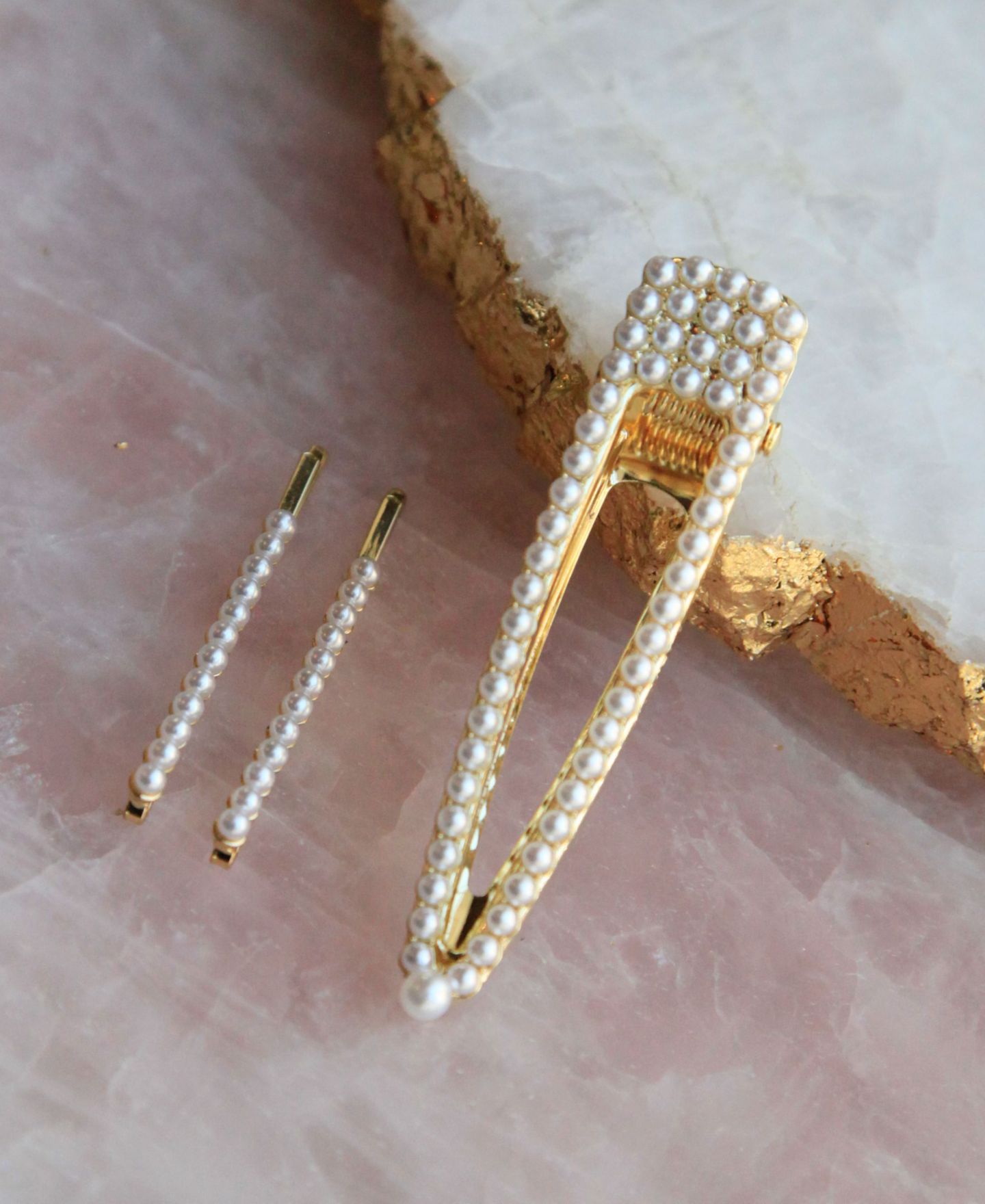 Женские аксессуары Soho Style String of Pearls Bobby Pin and Hair Clip 3 Piece Set — фото 2