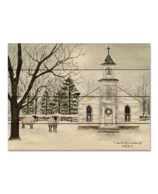 Courtside Market I Heard The Bells on Christmas Day 12" x 16" Wood ...