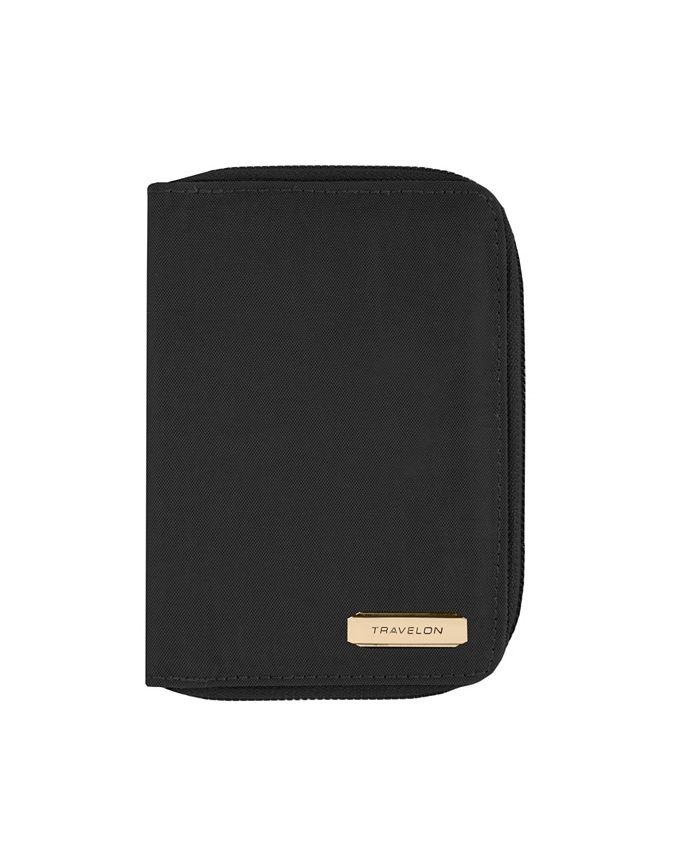 Travelon RFID Blocking Passport Zip Wallet Macy's