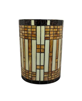 Tiffany Style 2-Light Geometric Wall Sconce