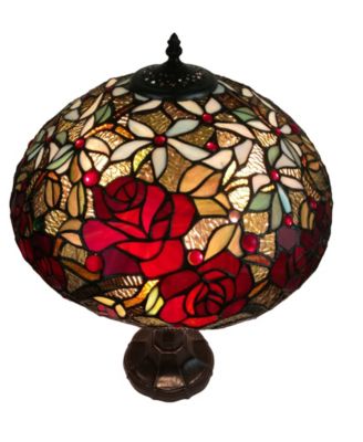 Tiffany Style Roses Table Lamp