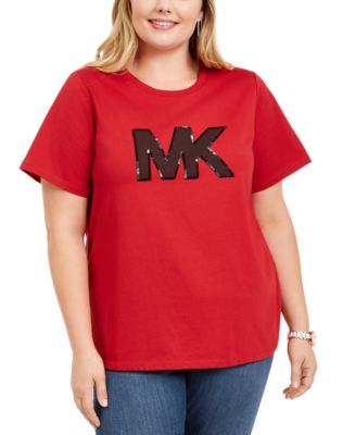 michael kors plus size logo shirt