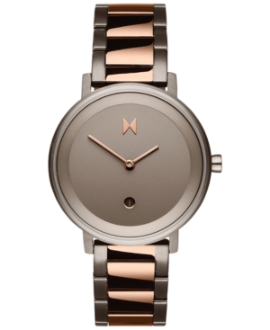 image of Mvmt Women-s Signature Ii Dusk Taupe Two-Tone Steel Bracelet Watch 34mm