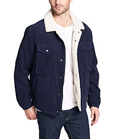 Men's Fleece-Lined Corduroy Trucker Jacket 