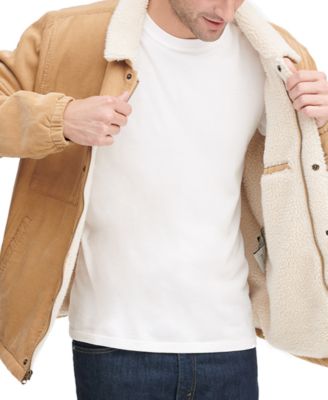 Men's Fleece-Lined Corduroy Trucker Jacket 
