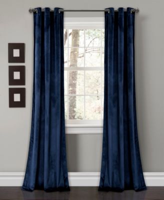 Lush Décor Prima Velvet 38" X 108" Curtain Set - Macy's