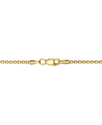 20" Round Box Link Chain Necklace (1-1/2mm) in 14k Gold