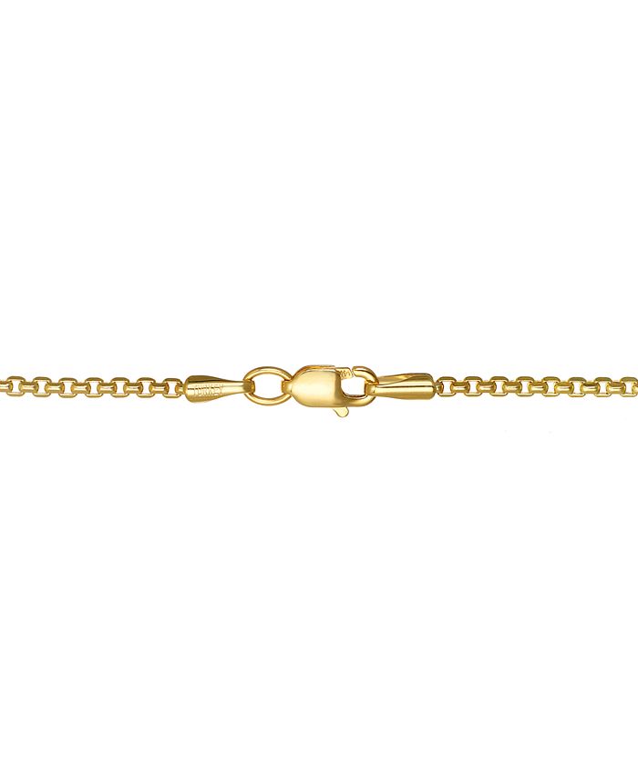 Macy's 14K Yellow Gold Diamond Cut 1.5 mm Round Box 20" Chain Macy's