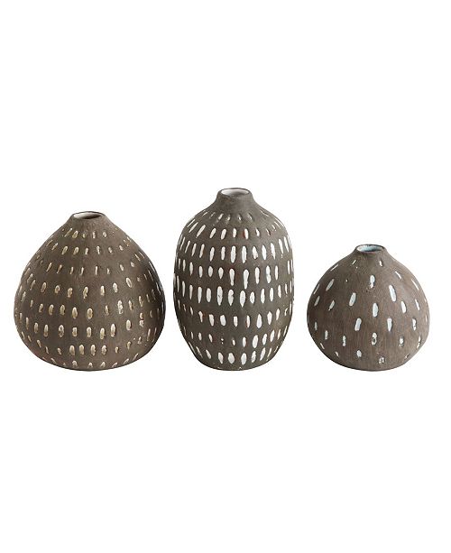 3r Studio Brown Decorative Vases Set Of 3 Reviews Vases