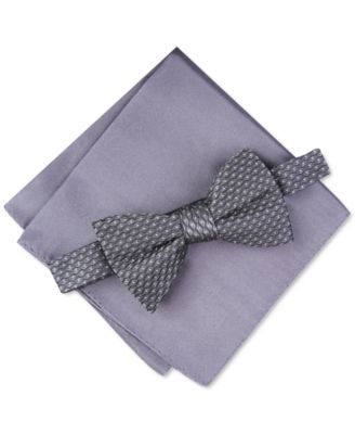 Alfani Men's Roy Geo Pre-Tied Bow Tie, Created for Macy's & Reviews ...