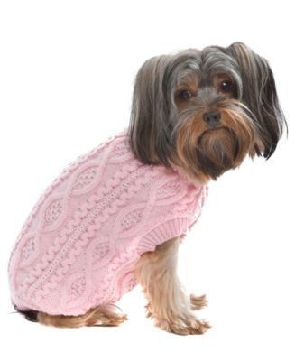 Parisian Pet Cable Knit Dog Sweater Macy s