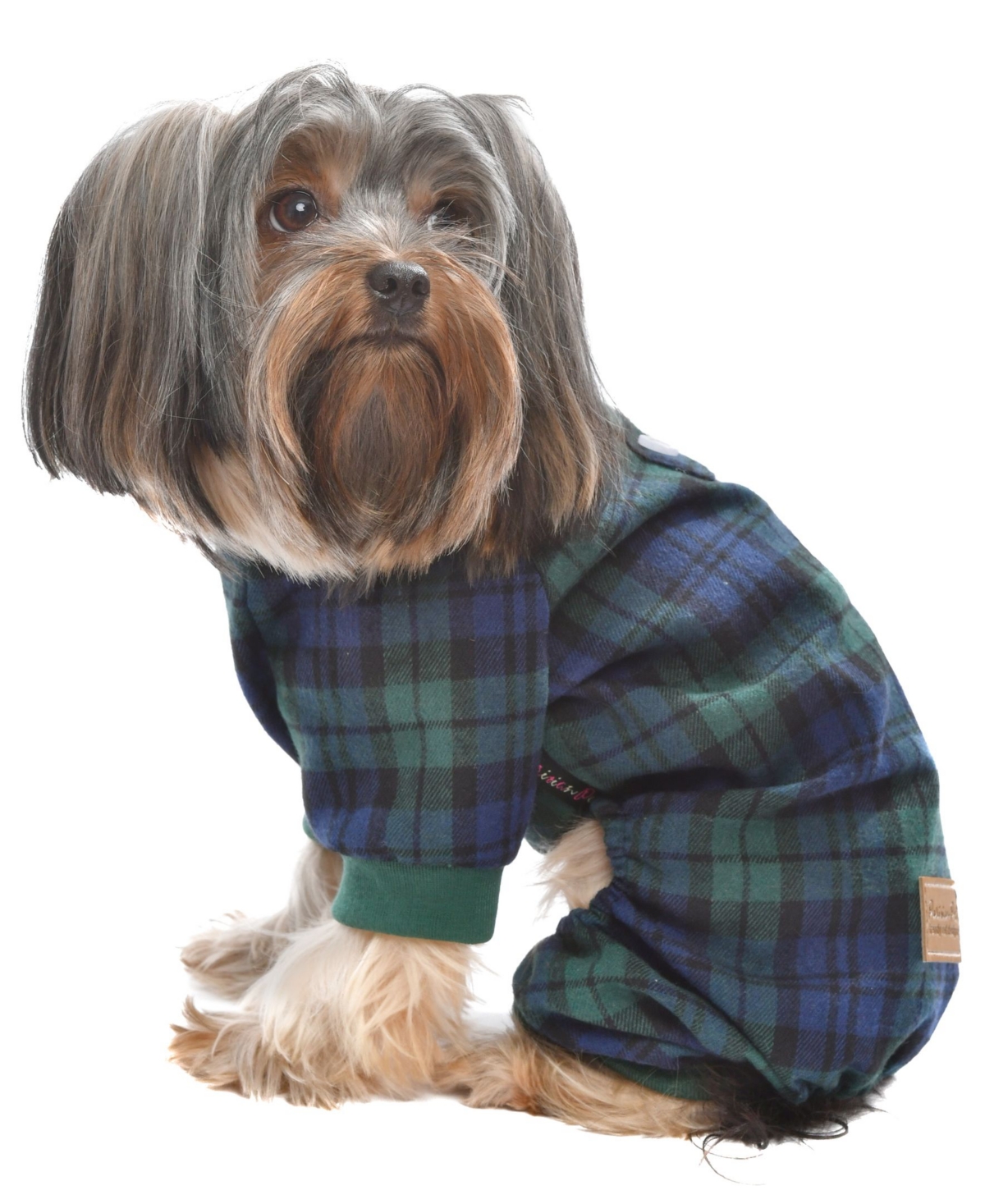 Scottish Plaid Dog Pajama - Green