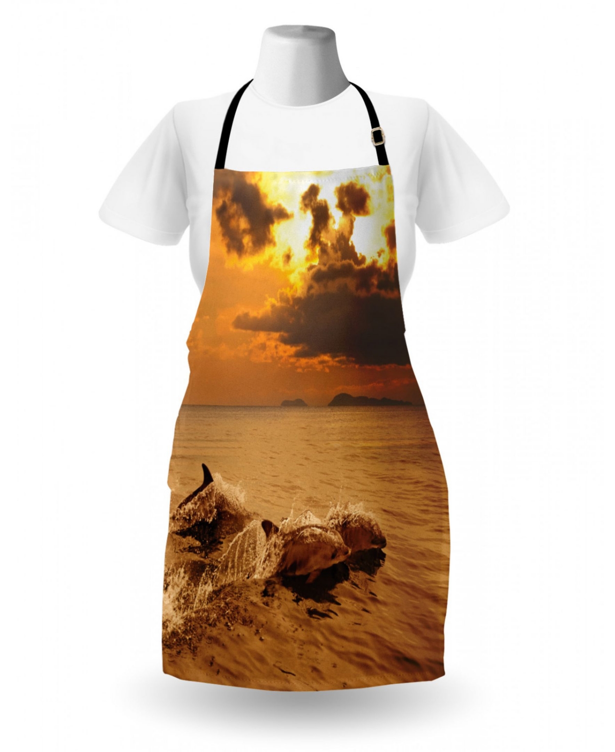 Ambesonne Sea Animals Apron