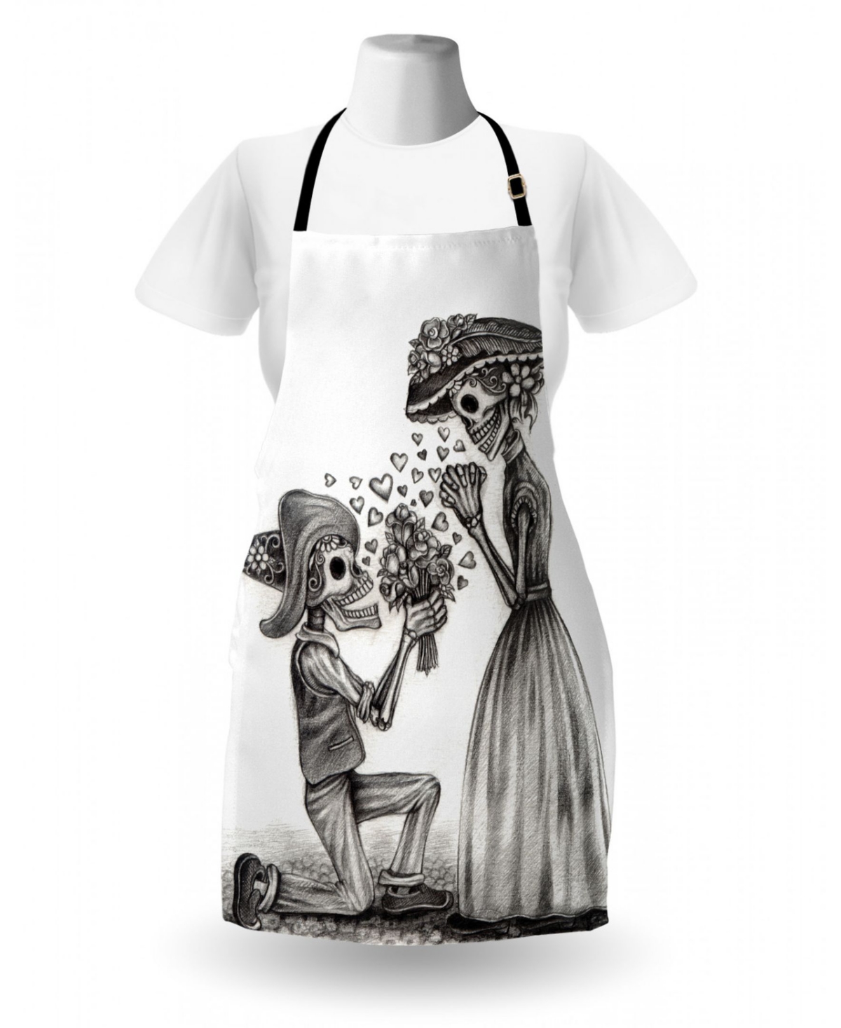 Ambesonne Day of the Dead Apron