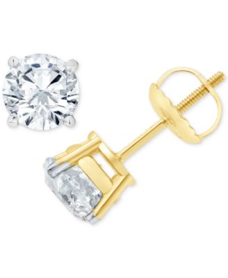 Macy's Diamond Stud Earrings (3/4 Ct. T.w.) In 14k Gold - Macy's